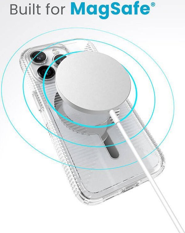 Speck Speck Gemshell Grip + MagSafe - Θήκη για iPhone 15 Pro (Διαφανές / Φινίρισμα Χρωμίου)