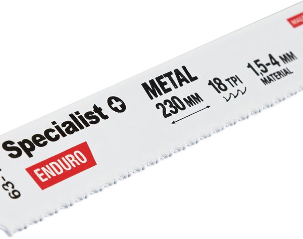 SPECIALIST+ μεταλλικό πριόνι, 230 mm, 18TPI