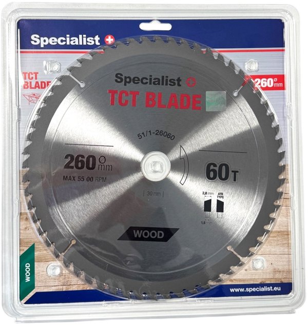 Δίσκος κοπής SPECIALIST+, 260x60Tx30 mm