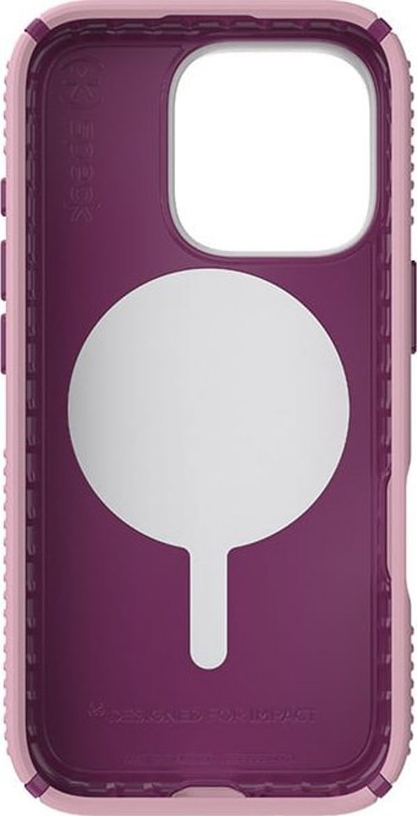 Θήκη Speck Speck Presidio2 Grip ClickLock & MagSafe - iPhone 16 Pro (Wednesday Pink / Boysenberry Purple / White)