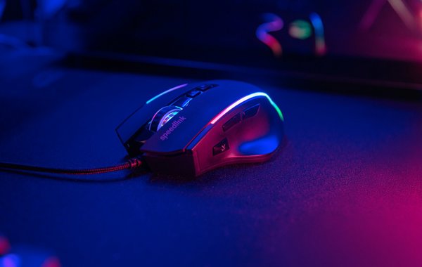 Speedlink Gaming Maus DECUS. 12800 DPI. USB. gummiert. sw retail