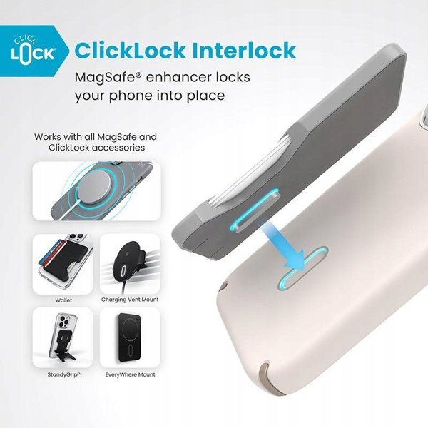 Speck Speck Presidio2 Pro ClickLock & MagSafe - Θήκη iPhone 16 Pro (Bleached Bone / Heirloom Gold / Hazel Brown)