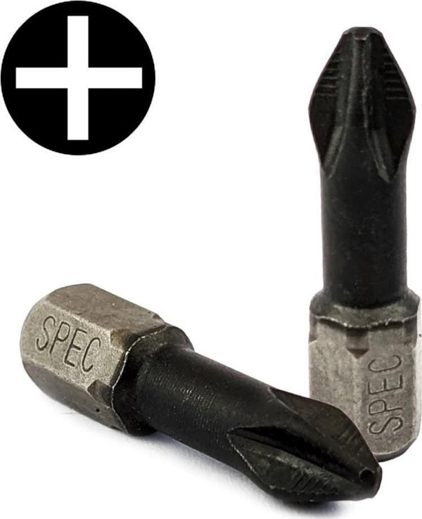 Μύτη κατσαβιδιού SPECIALIST+ TITAN CARBON PH2 TORSION, 25 mm