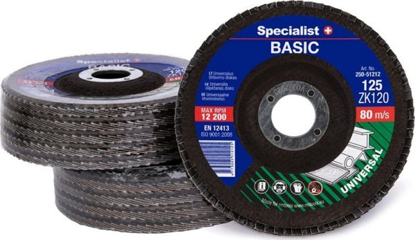 SPECIALIST+ τριβείο φύλλων. δίσκος BASIC ZK120, 125 mm