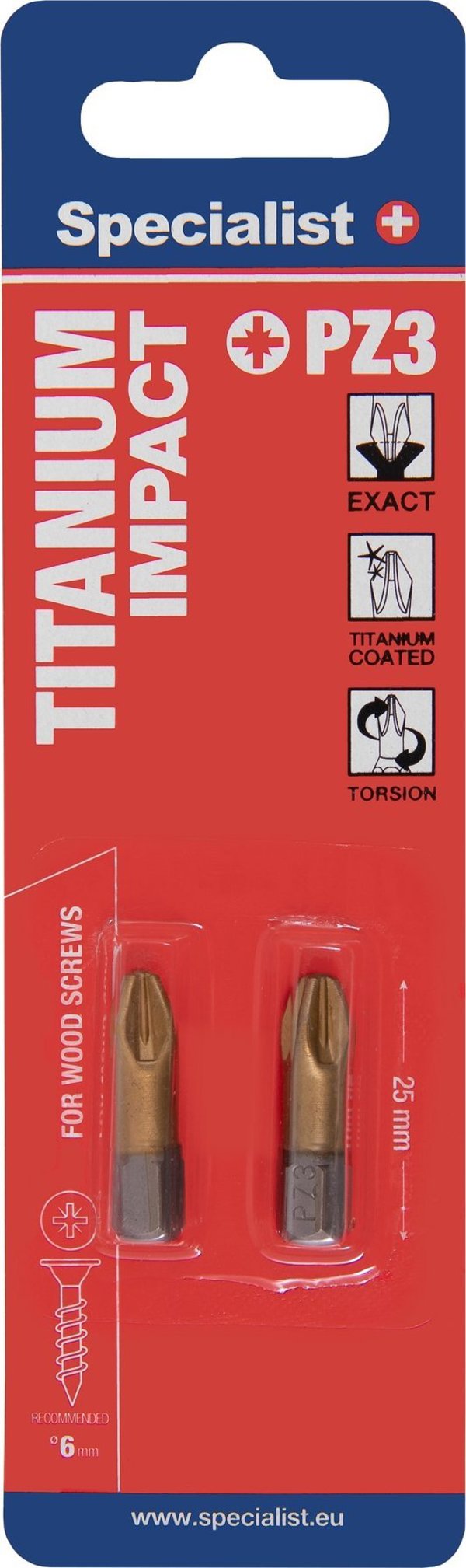 Ακροφύσιο TITANIUM PZ3, 25 mm, 2 τεμ. Specialist+ SPECIALIST+