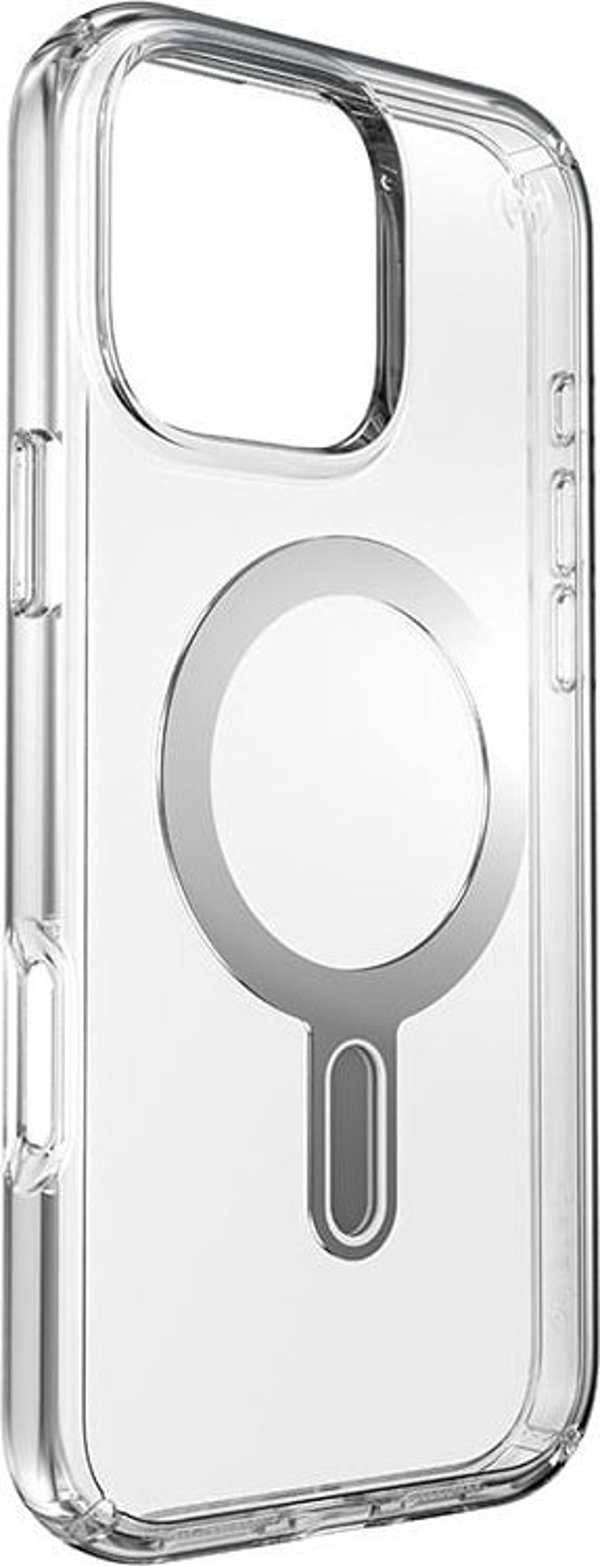Speck Speck Presidio Perfect-Clear ClickLock & MagSafe - Θήκη iPhone 16 Pro Max (Διαφανές / Φινίρισμα Χρωμίου / Γαλήνιο Ασημί)