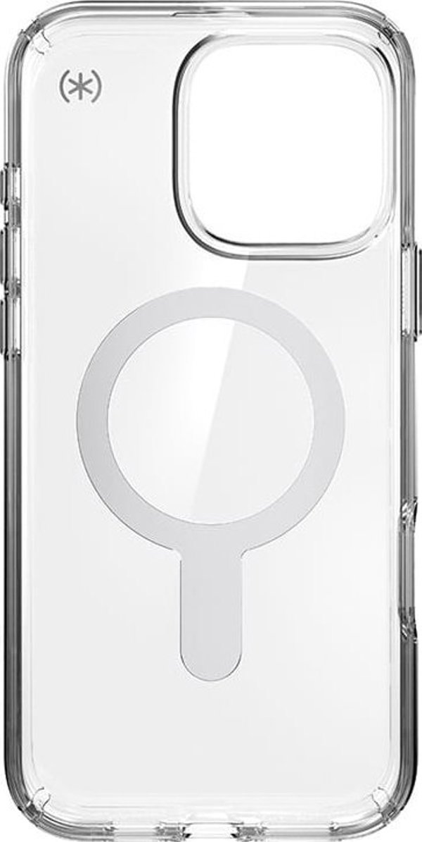 Speck Speck Presidio Perfect-Clear ClickLock & MagSafe - Θήκη iPhone 16 Pro Max (Διαφανές / Φινίρισμα Χρωμίου / Γαλήνιο Ασημί)