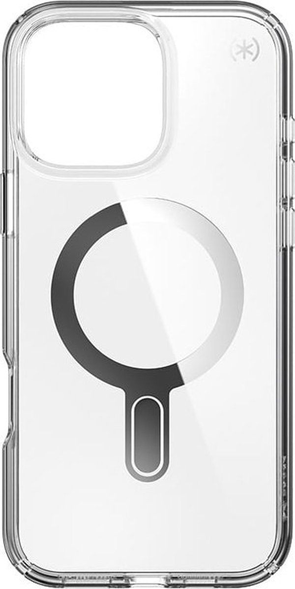 Speck Speck Presidio Perfect-Clear ClickLock & MagSafe - Θήκη iPhone 16 Pro Max (Διαφανές / Φινίρισμα Χρωμίου / Γαλήνιο Ασημί)
