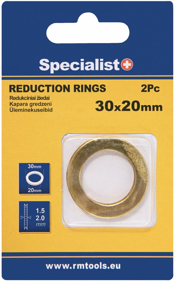 SPECIALIST+ δακτύλιος μείωσης, 30x20x1.5/2 mm, 2 τεμ.
