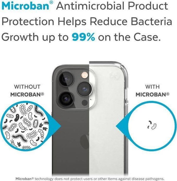 Speck Θήκη Speck Presidio Perfect-Clear MICROBAN Apple iPhone 14 Pro Max (Διαφανές)