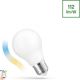 Spectrum Λάμπα LED GLS 5W E-27 COG 230V CCT+DIMM MILKY Wi-Fi Spectrum SMART himp