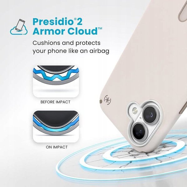 Speck Speck Presidio2 Pro ClickLock & MagSafe - Θήκη iPhone 16 (Bleached Bone / Heirloom Gold / Hazel Brown)