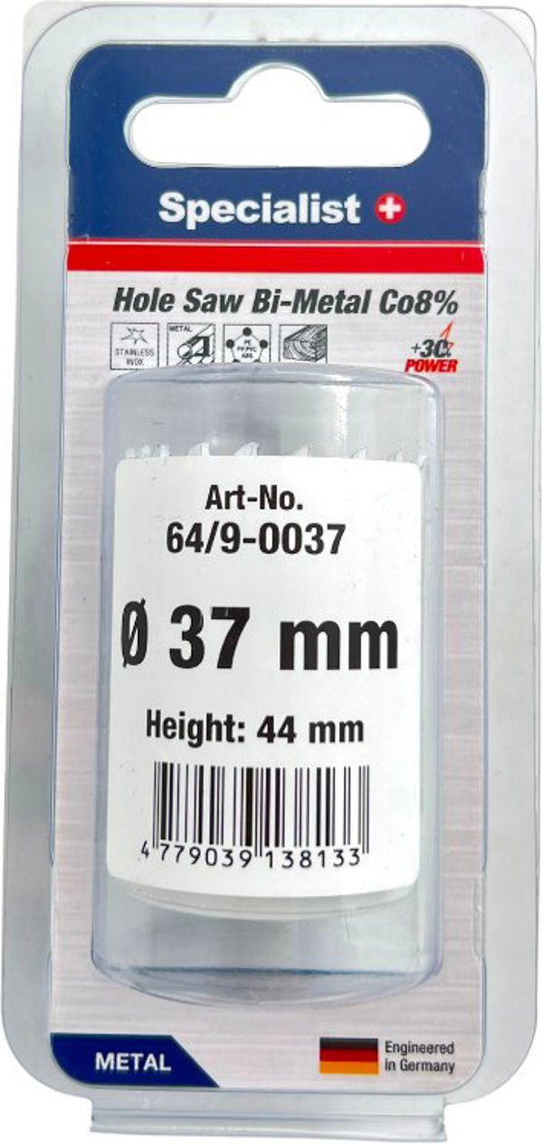 SPECIALIST+ κορώνα BI-METAL, 37 mm