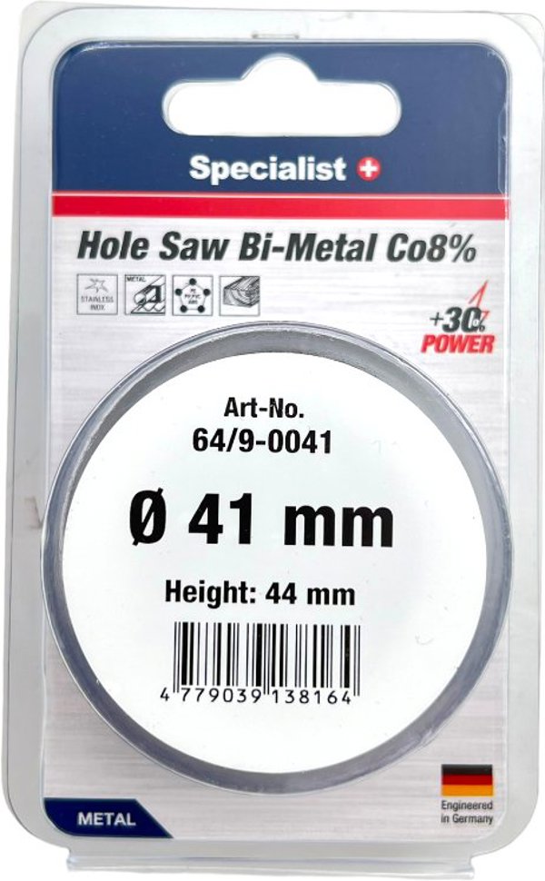 SPECIALIST+ κορώνα BI-METAL, 41 mm