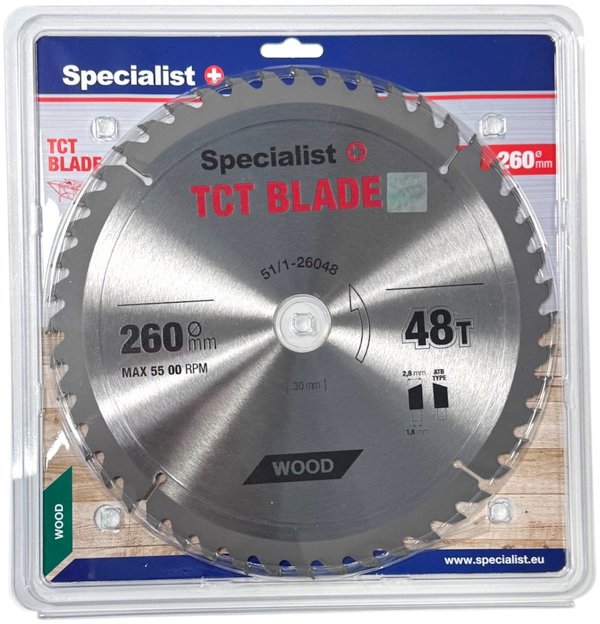 Δίσκος κοπής SPECIALIST+, 260x48Tx30 mm