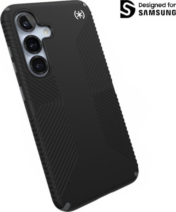 Speck Presidio2 Grip - Θήκη Samsung Galaxy S25 / S24 (Μαύρο/Σχιστό Γκρι/Λευκό)
