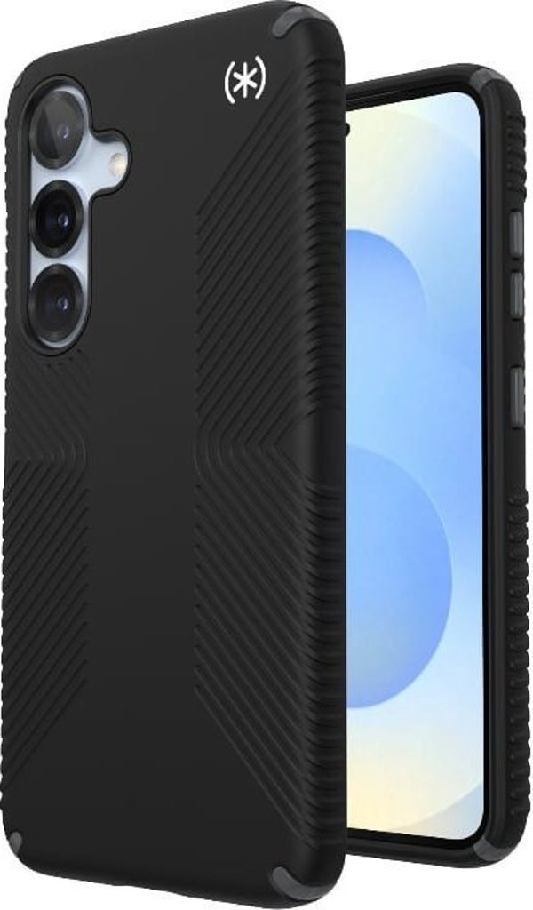 Speck Presidio2 Grip - Θήκη Samsung Galaxy S25 / S24 (Μαύρο/Σχιστό Γκρι/Λευκό)