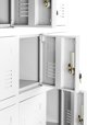 Spind Schließfachschrank mit 18 Fächern KAROL, 900 x 1850 x 400 mm, grau