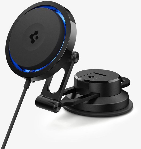 Spigen OneTap Pro 3 Cryomax MagSafe Car Wireless Charger (Dashboard), black