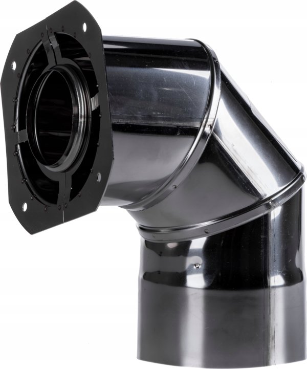 SpiroFlex Προσαρμογέας Γωνιακός IMK 60/100mm για Συστήματα Καυσαερίων από Χάλυβα