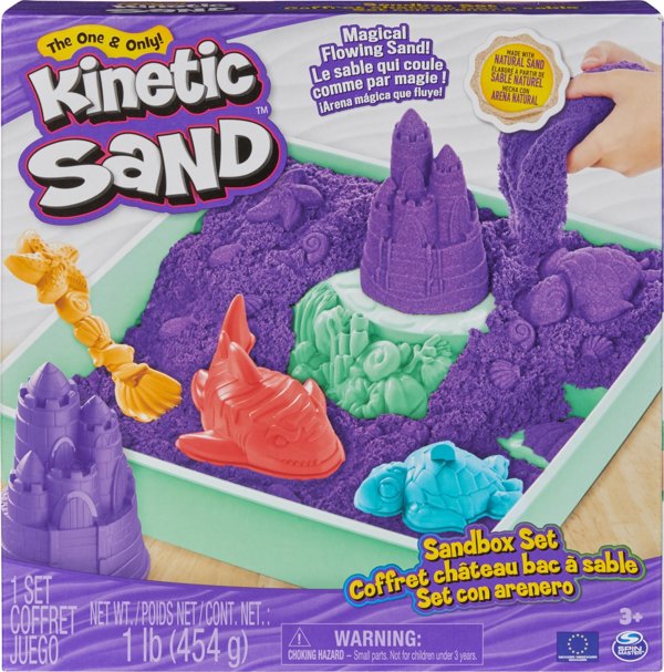Spin Master Σετ KINETIC SAND - Μωβ αμμοδόχος