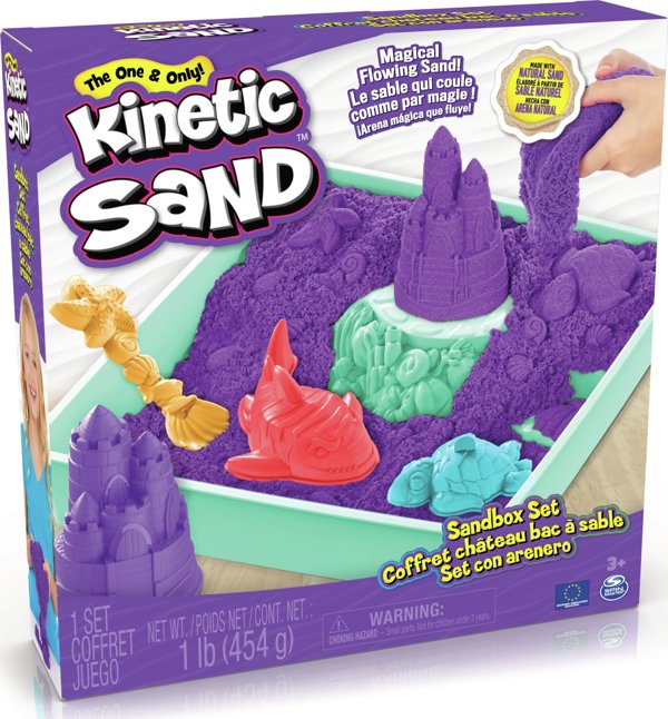 Spin Master Σετ KINETIC SAND - Μωβ αμμοδόχος