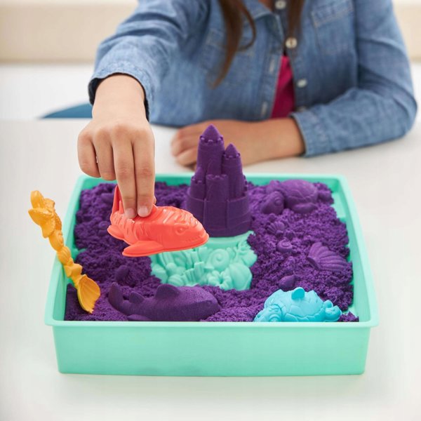 Spin Master Σετ KINETIC SAND - Μωβ αμμοδόχος