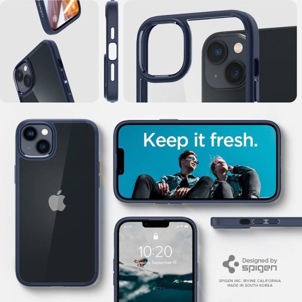 Θήκη Spigen Spigen Ultra Hybrid Apple iPhone 14 Plus Navy Blue