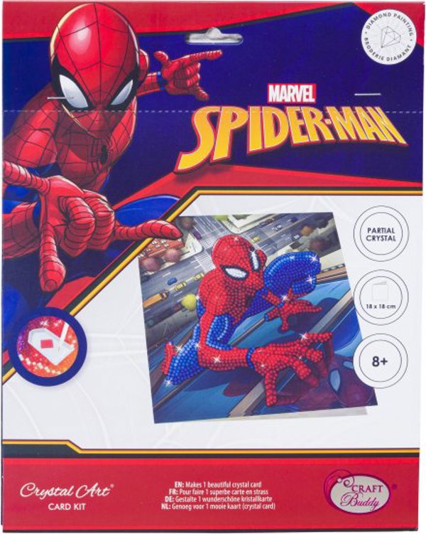 Κάρτα Τέχνης Κρυστάλλου SPIDER-MAN Spiderman, 18 x 18 cm