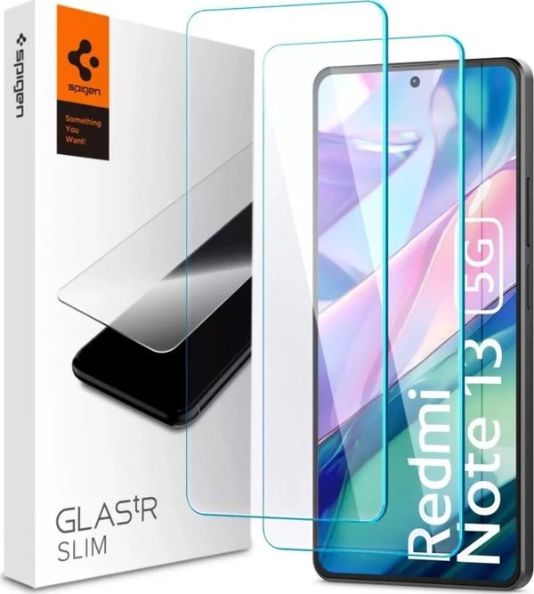 Spigen Spigen Glas.TR Slim 2-Pack - Tempered glass for Xiaomi Redmi Note 13 5G (2 pieces)