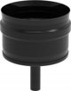 SpiroFlex Κάτω Σύνδεση Συμπυκνωτή Καμινάδας DN 80mm, Χάλυβας 2.0mm, Μαύρο Χρώμα (12207336)