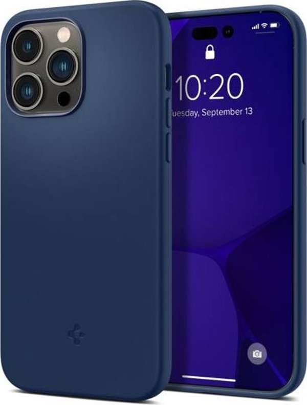 Θήκη Spigen Spigen Silicone Fit Mag MagSafe Apple iPhone 14 Pro Max Navy Blue 11854724 8809811863789