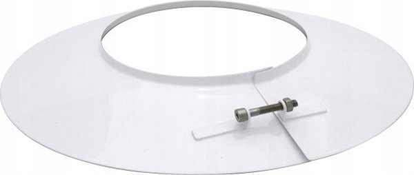 Spiroflex Ροζέτα Κάλυψης Σωληνώσεων 80/125mm, Λευκή, Για Λέβητες Συμπύκνωσης & Turbo, RSK.SX-TD80/125OSB