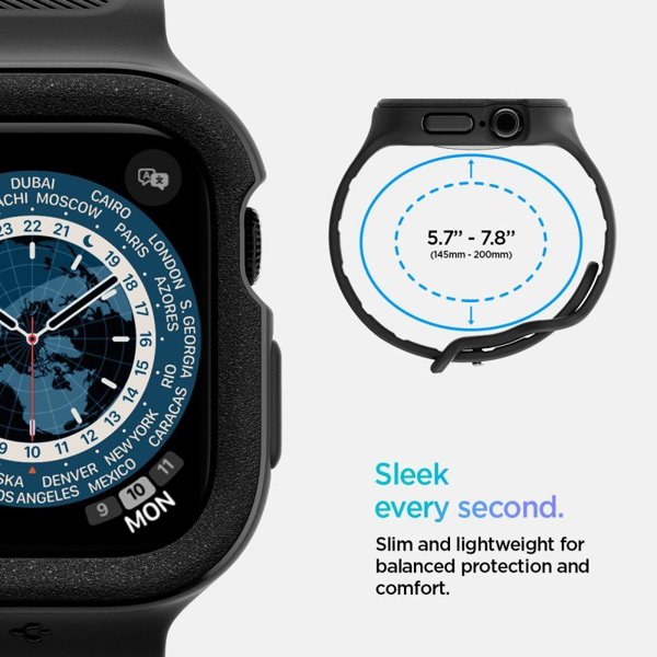 Spigen Vault Pro - Λουράκι με θήκη για Apple Watch 10 46 mm (Matte Black)