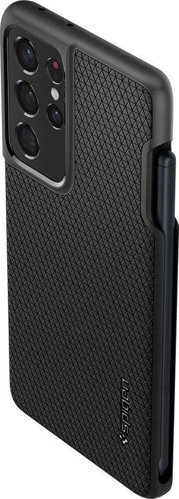 Spigen Θήκη Spigen Liquid Air Pen Samsung Galaxy S21 Ultra Μαύρο Ματ