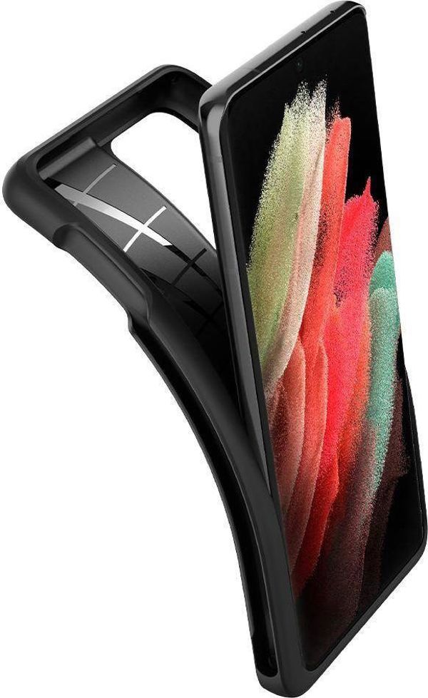 Spigen Θήκη Spigen Liquid Air Pen Samsung Galaxy S21 Ultra Μαύρο Ματ