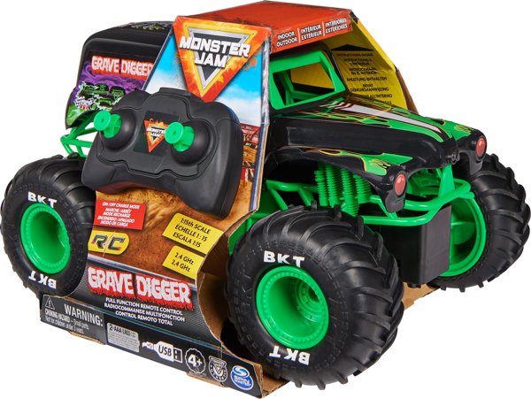 Spin Master MONSTER JAM 1:15 RC monster truck Grave Digger, 6068258