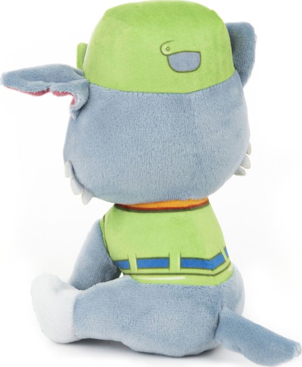 Spin Master Paw Patrol Rocky Λούτρινο Παιχνίδι, Γκρι, 15 cm