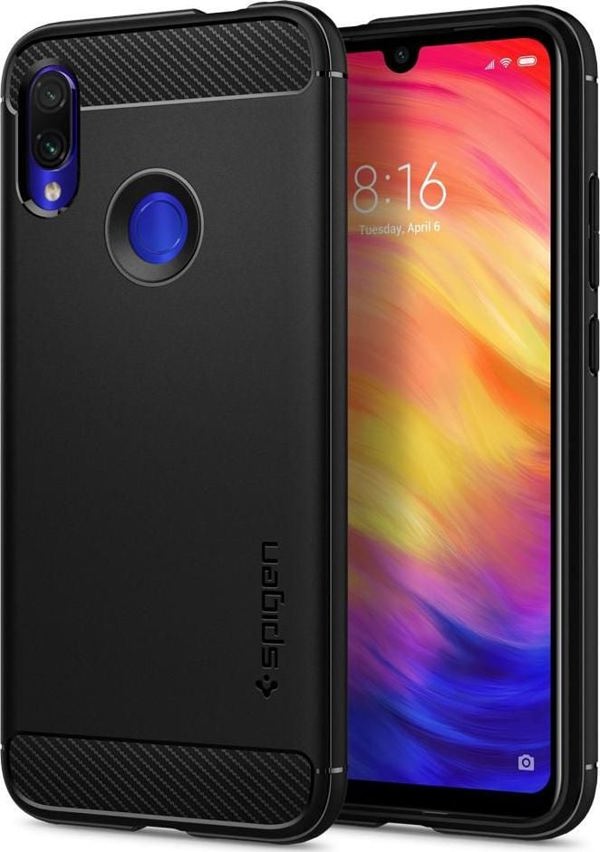 Spigen Rugged Armor θήκη για Xiaomi Redmi Note 7/7 Pro μαύρη