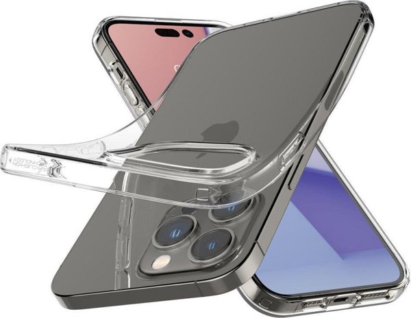 Θήκη Spigen Liquid Crystal για iPhone 14 Pro Max, Διάφανη, TPU, Αντικραδασμική Προστασία
