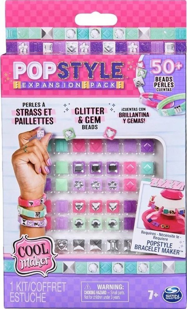 Spin Master Σετ Δημιουργίας Βραχιολιών PopStyle Glitter & Gem Expension Pack