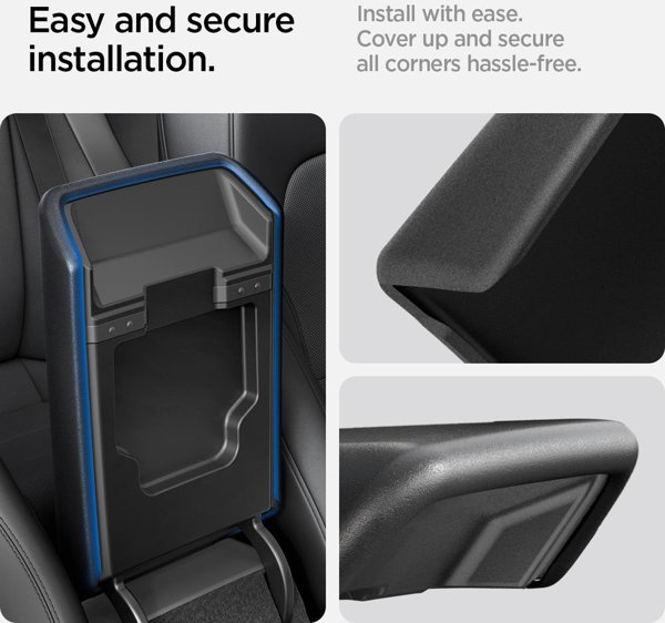 Spigen Tesla Armrest Cover, black - Tesla Model 3 2024