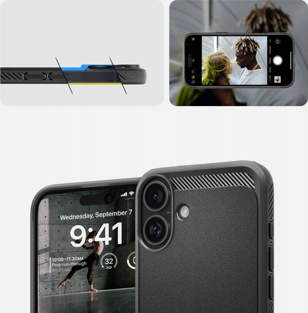 Spigen SPIGEN RUGGED ARMOR MAG MAGSAFE IPHONE 16 PLUS MATTE BLACK