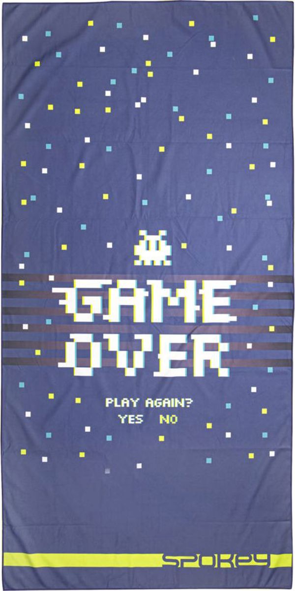 Spokey Πετσέτα γρήγορου στεγνώματος Game Over μπλε