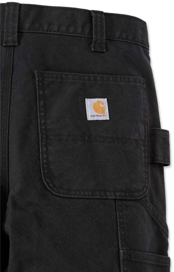Παντελόνι Carhartt Stretch Duck Double Front Μαύρο