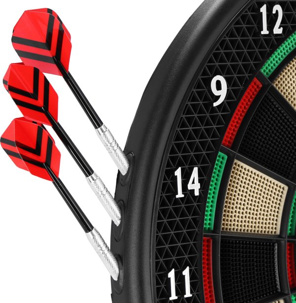 Ηλεκτρονικός Στόχος Βελάκια Spokey Narvi Pro, 16 Παίκτες, 240 Παιχνίδια, Με 6 Βελάκια (942238)