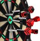 Ηλεκτρονικός Στόχος Βελάκια Spokey Narvi Pro, 16 Παίκτες, 240 Παιχνίδια, Με 6 Βελάκια (942238)