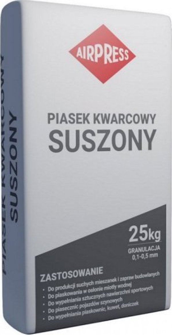Ξηρή Χαλαζιακή Άμμος Airpress 25KG 0.5-1.0MM