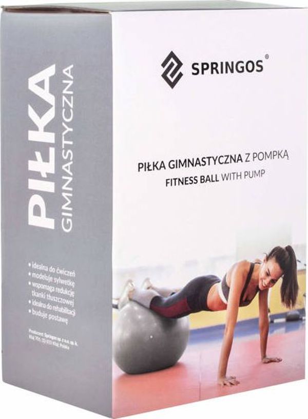 Springos Μπάλα γυμναστικής FB0012 75cm ροζ