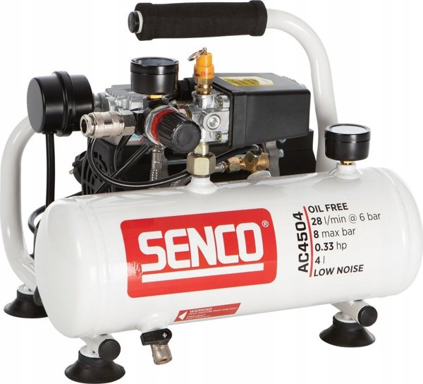Αεροσυμπιεστής SENCO Silent air compressor 4 l, AC4504, SENCO